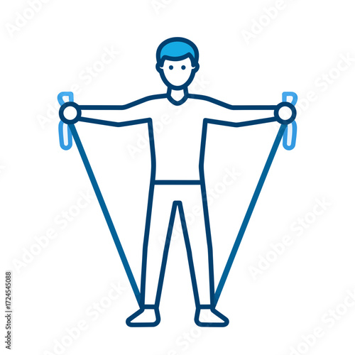 Modern Professions in Lifestyle & Health Fitness Trainer Using Resistance Bands