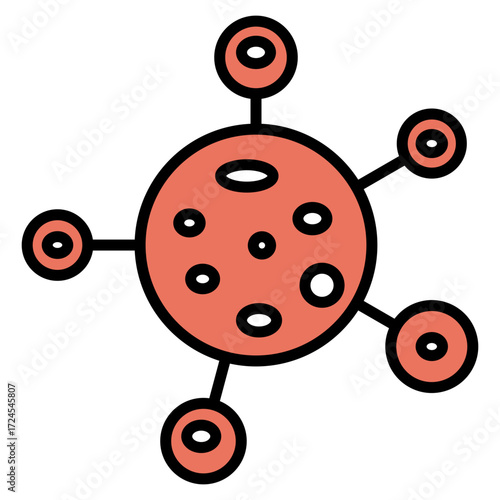Infectious Disease lineal color icon