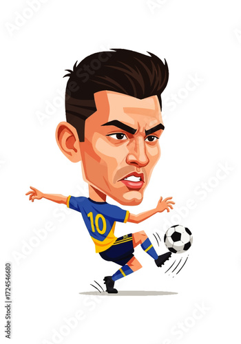 cartoon soccer player