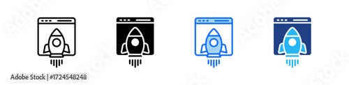 Digital Marketing Icon Set Multiple Style Collection