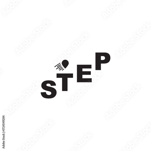 Step logotype vector template