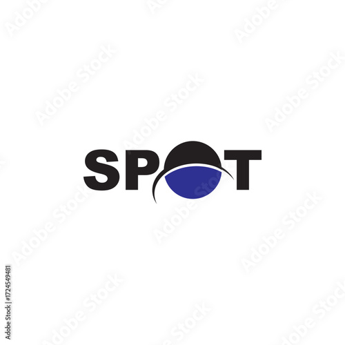 Spot Planet Logotype vector template, with circle planet logo