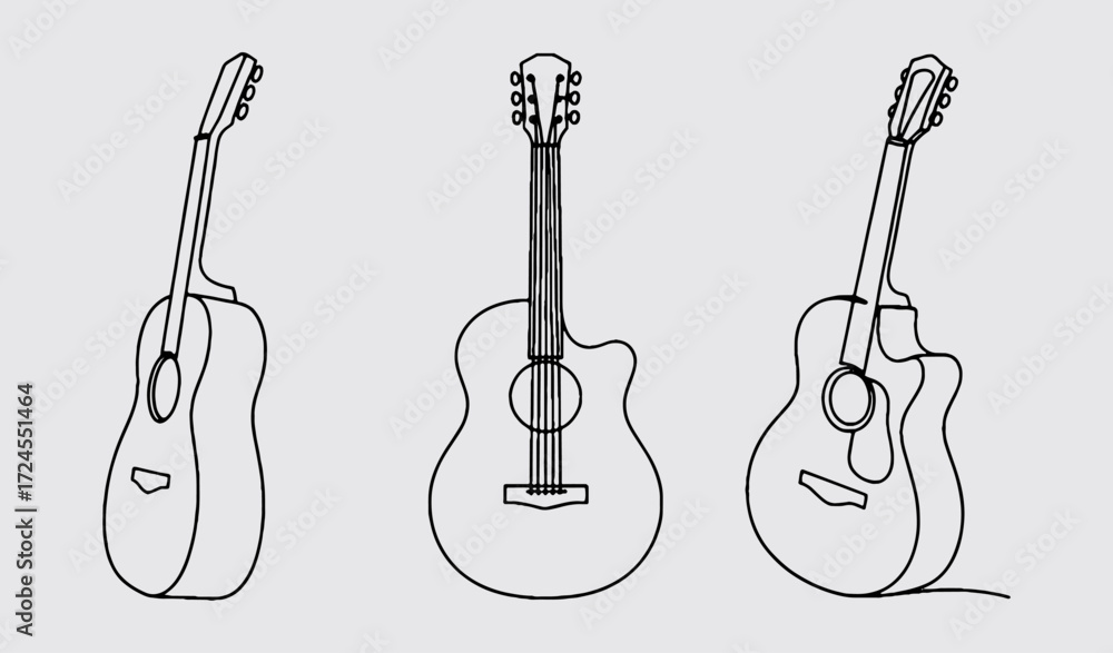 Naklejka premium Guitars.eps