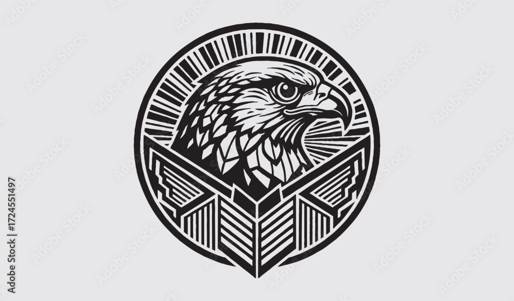 Obraz premium hawk head.eps