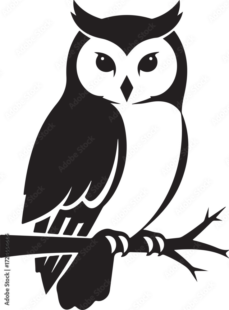 Fototapeta premium Modern Black and White Abstract Graphic Design for Creative Projects