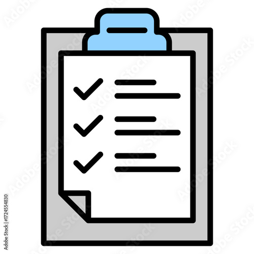 Check In lineal color icon