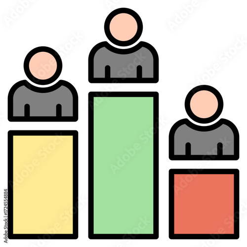 Competition lineal color icon