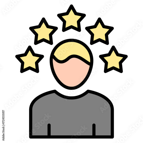 Credibility lineal color icon