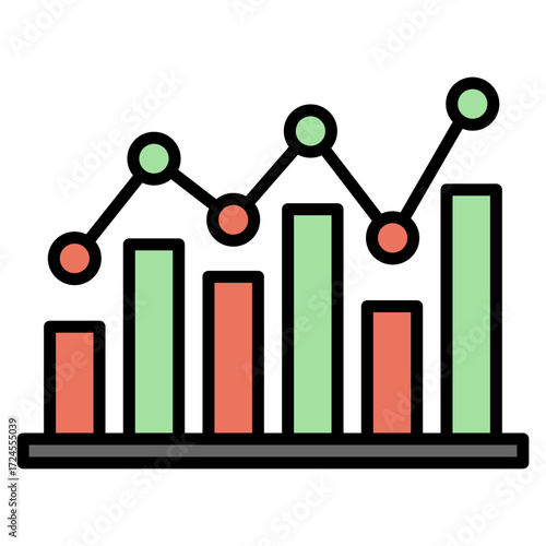 Volatility lineal color icon