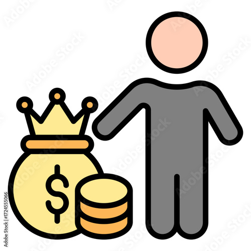 Value lineal color icon