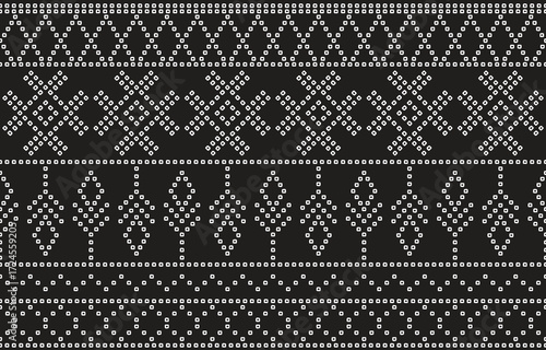 Ethnic Pattern. Ethnic India Bhandhani seamless pattern for embroidery, textile decoration and tile design.