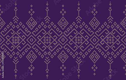 Ethnic Pattern. Ethnic India Bhandhani seamless pattern for embroidery, textile decoration and tile design.