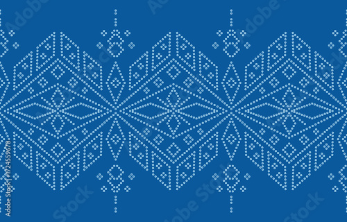Ethnic Pattern. Ethnic India Bhandhani seamless pattern for embroidery, textile decoration and tile design.