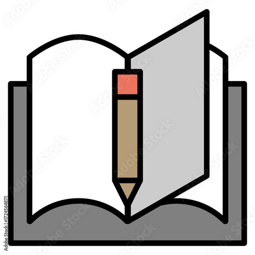 Story lineal color icon