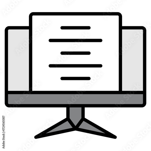 Page lineal color icon