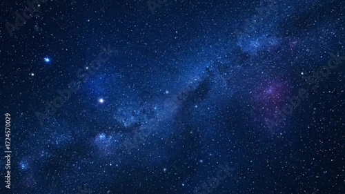 blue space cosmic stars background