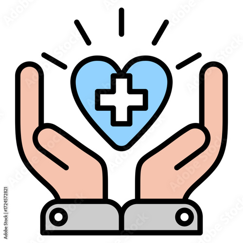 Healthcare lineal color icon