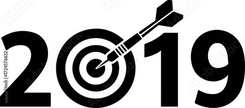 2019 Target Year Goal Achievement Success Focus.