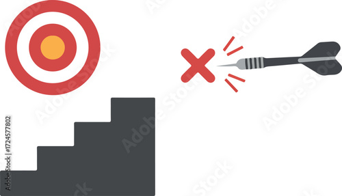 Achieving goals through strategic steps and accurate targeting with precision.