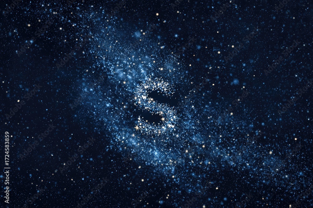 Fototapeta premium A swirling nebula in deep space