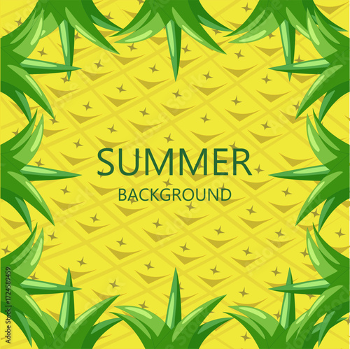 pineapple square pattern background design template