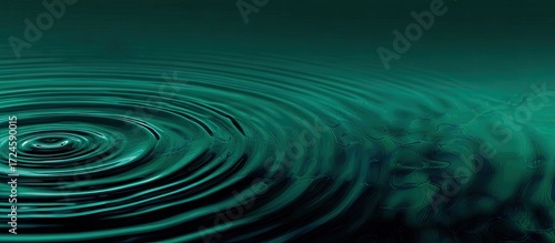Deep teal water ripples