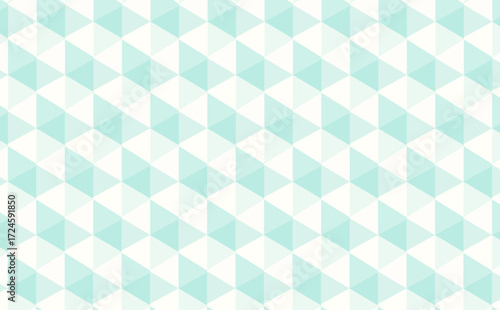 A calming and clean pattern of light blue and white triangles. This geometric design creates a soothing and modern background.