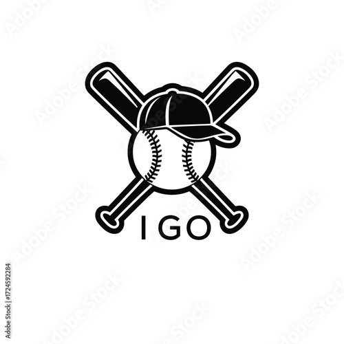 IGO Modern Sports Company logo. IGO Baseball Company design for entrepreneur and business. IGO Team Branding best icon. 
