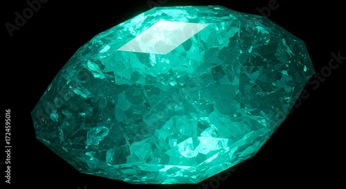 Teal gemstone