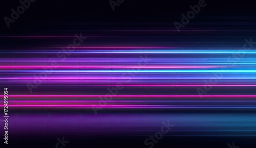 Abstract neon light streaks