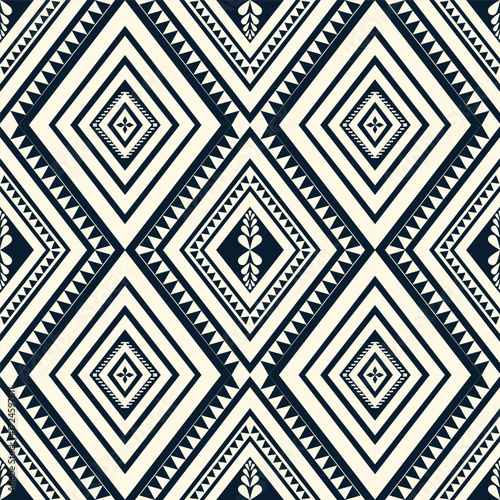 Wallpaper Mural Navy and White Geometric Diamond Seamless Pattern Torontodigital.ca