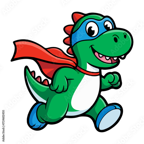 T-Rex Dinosaur Character Vector Illustration – Funny Prehistoric Animal Clipart Drawing for Kids and Design