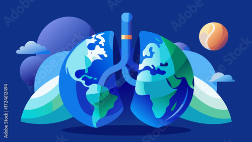 Earth s lungs breathing clean air and protecting the planet