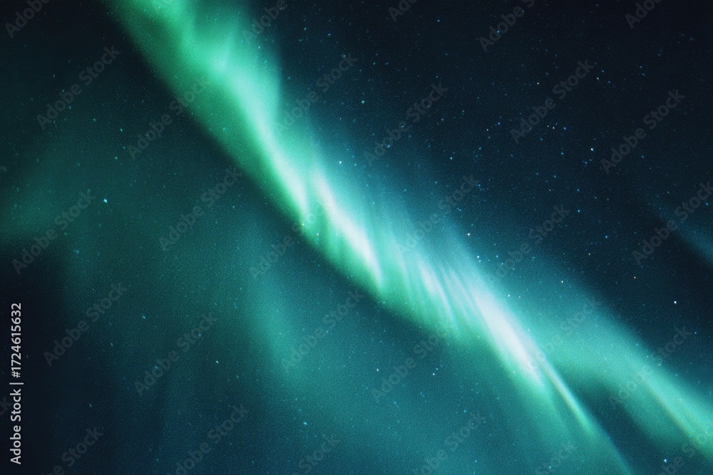 Obraz premium Northern Lights display in dark sky