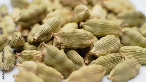 Close-up of dried cardamom pods