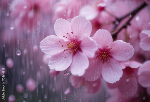 Extreme Close Up Reveals the Delicate Texture of Falling Sakura