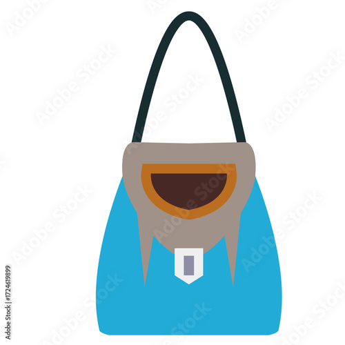 Stylish handbag resting on a surface with a minimalist background, ideal for fashion photography