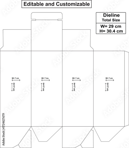 Diecute box design, medicine box design, box template design, dieline box design