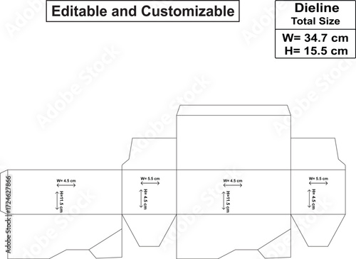 Diecute box design, medicine box design, box template design, dieline box design