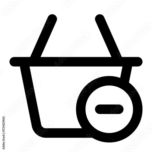 shopping basket minus