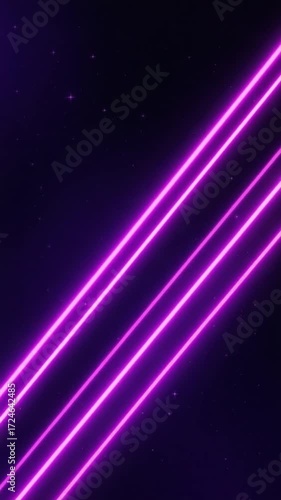 Abstract neon lines