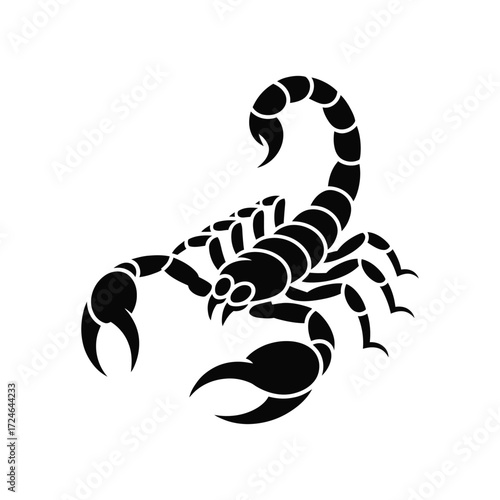 Detailed Scorpion Tattoo Vector with Strong Contrast and Clean Lines