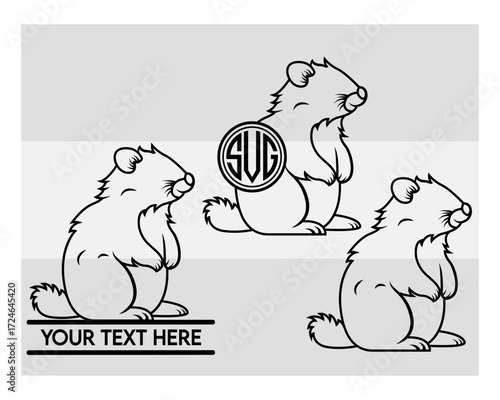 Quokka Silhouette, Quokka Svg, Animal, Australian Wildlife clipart, quokka outline, quokka cute Svg, Quokka Png, Quokka Svg Images,