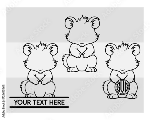 Quokka Silhouette, Quokka Svg, Animal, Australian Wildlife clipart, quokka outline, quokka cute Svg, Quokka Png, Quokka Svg Images,