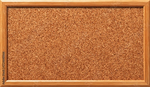 A cork bulletin board