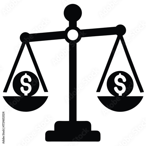 account balance vector icon  on white background