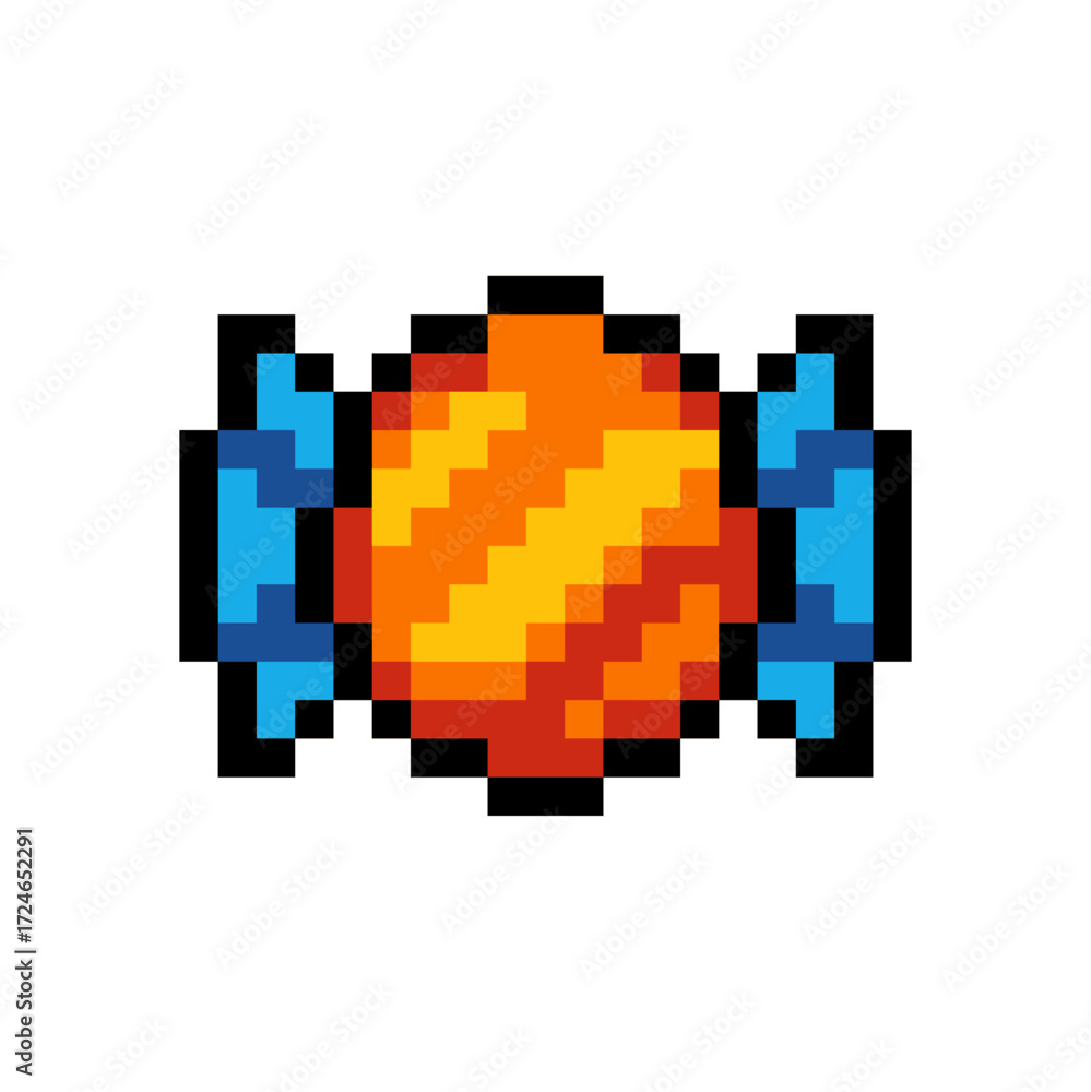 Obraz premium 8Bit Pixel Art Candy Icon