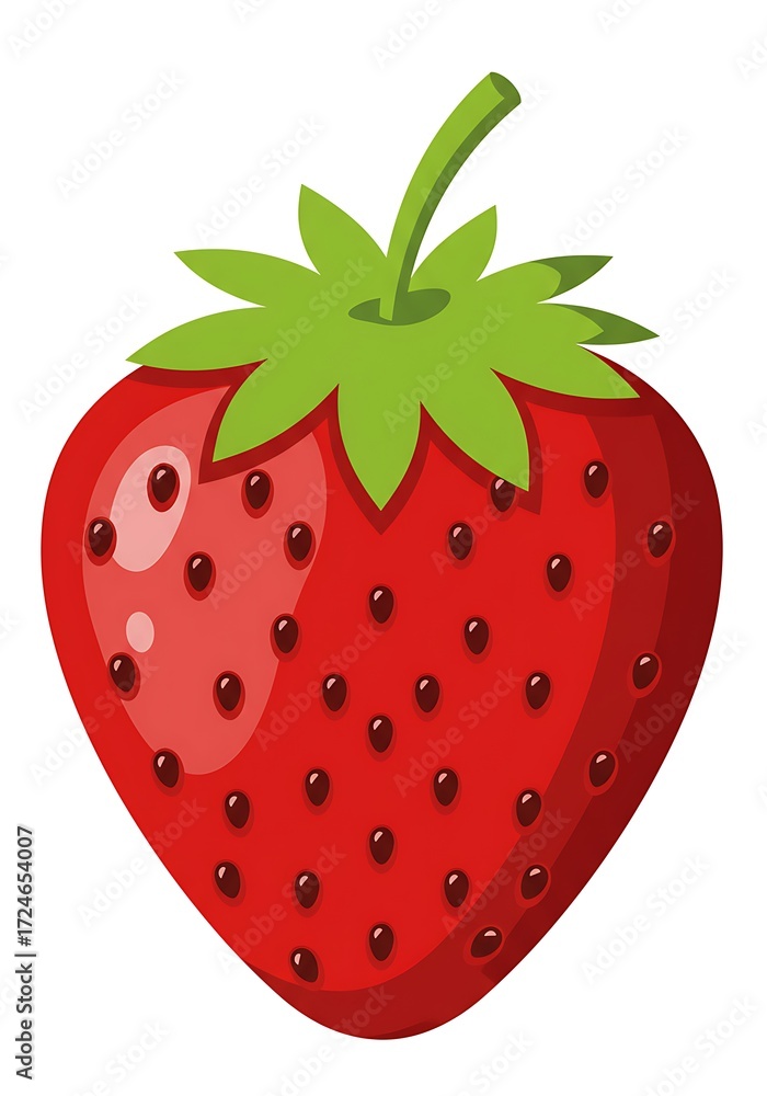 Obraz premium Strawberry isolated on white background