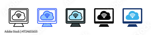 Remote Access Icon Collection With Multiple Styles