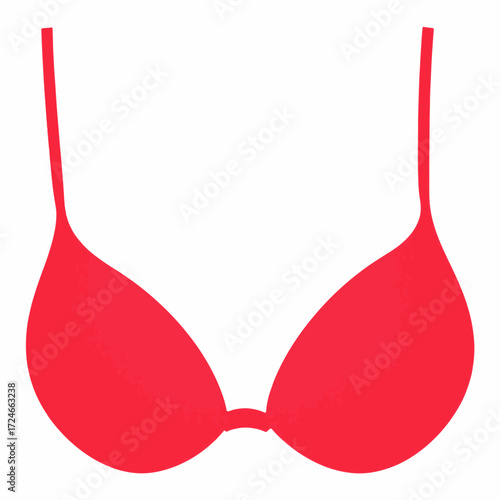 Red Bra Illustration